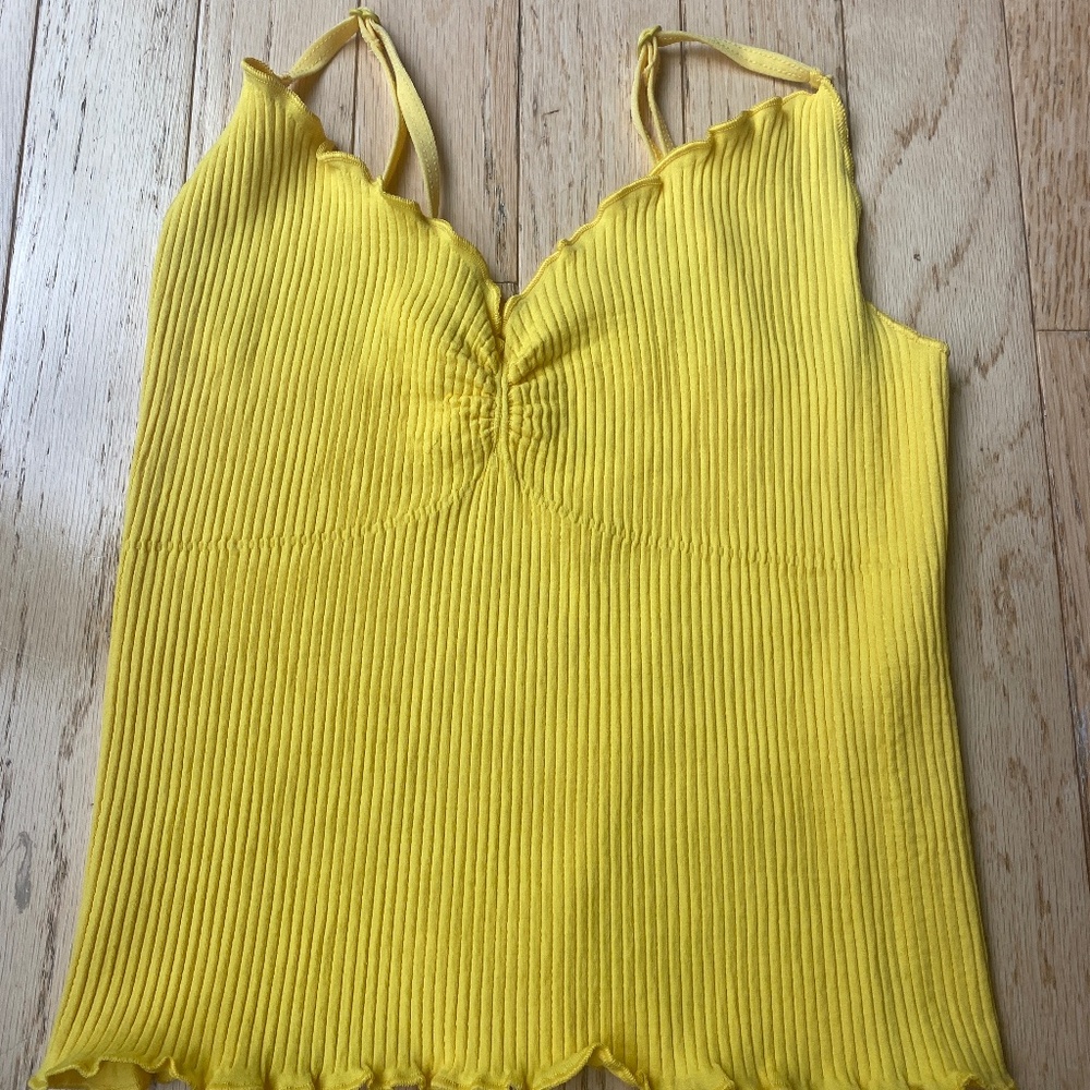 Out from Under Canary Yellow Urban Outfitters Tank Top XS-P